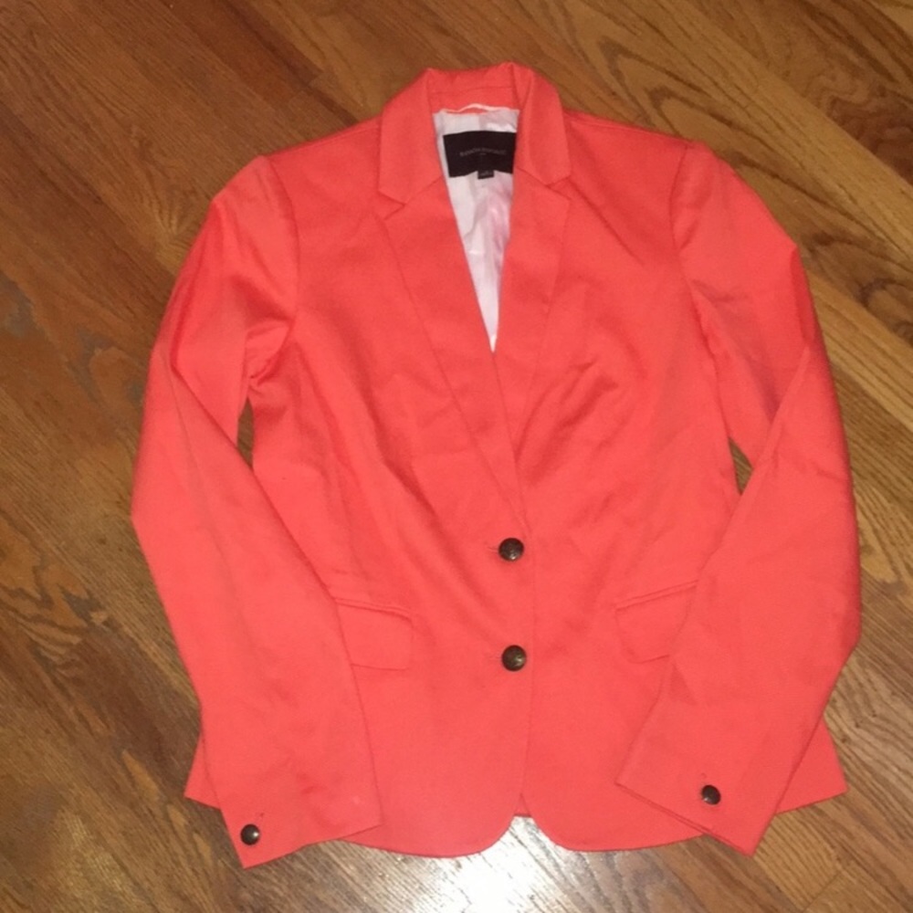 Banana Republic bright coral blazer 4